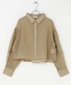 URBAN RESEARCH ITEMS / アーバンリサーチ アイテムズ シャツ・ブラウス | シアークロップドボリュームスリーブシャツ