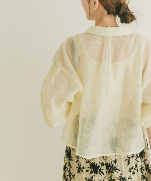 URBAN RESEARCH ITEMS / アーバンリサーチ アイテムズ シャツ・ブラウス | シアークロップドボリュームスリーブシャツ | 詳細15