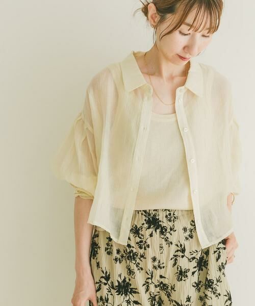 URBAN RESEARCH ITEMS / アーバンリサーチ アイテムズ シャツ・ブラウス | シアークロップドボリュームスリーブシャツ | 詳細16