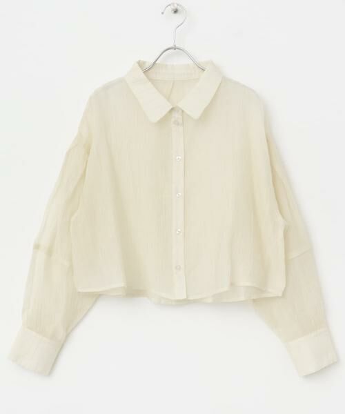 URBAN RESEARCH ITEMS / アーバンリサーチ アイテムズ シャツ・ブラウス | シアークロップドボリュームスリーブシャツ | 詳細19