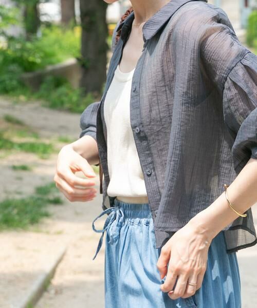 URBAN RESEARCH ITEMS / アーバンリサーチ アイテムズ シャツ・ブラウス | シアークロップドボリュームスリーブシャツ | 詳細22