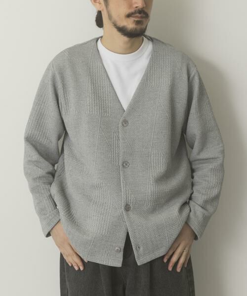 URBAN RESEARCH ITEMS / アーバンリサーチ アイテムズ カーディガン・ボレロ | ジオメジャカード カットソーカーディガン | 詳細15