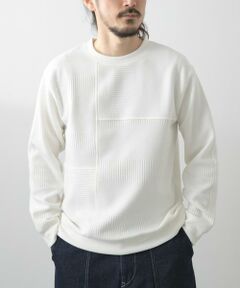 URBAN RESEARCH ITEMS / アーバンリサーチ アイテムズ Tシャツ | キリカエ ジャカード クルーネックtops