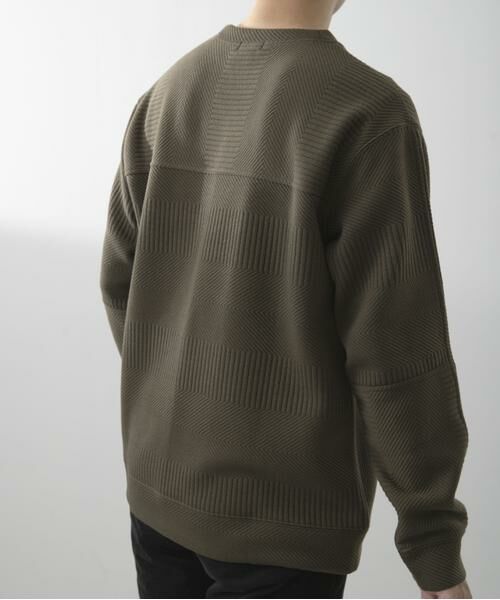 URBAN RESEARCH ITEMS / アーバンリサーチ アイテムズ Tシャツ | キリカエ ジャカード クルーネックtops | 詳細4