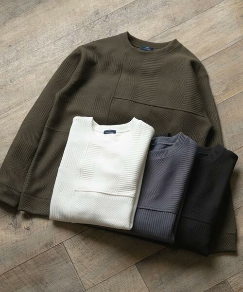 URBAN RESEARCH ITEMS / アーバンリサーチ アイテムズ Tシャツ | キリカエ ジャカード クルーネックtops | 詳細7