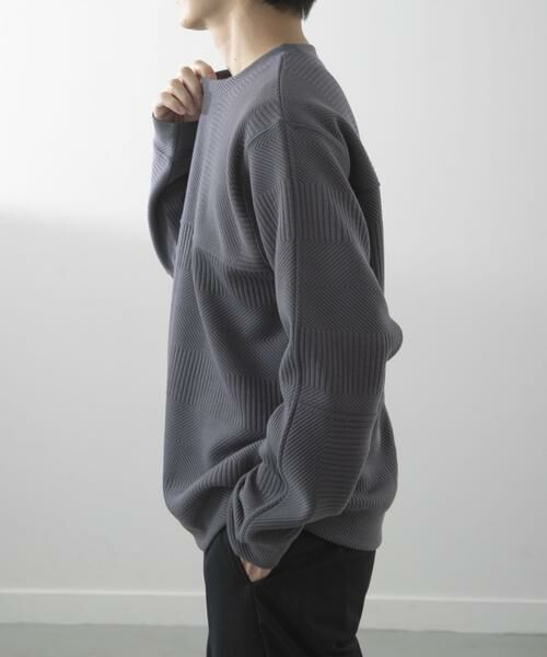 URBAN RESEARCH ITEMS / アーバンリサーチ アイテムズ Tシャツ | キリカエ ジャカード クルーネックtops | 詳細12