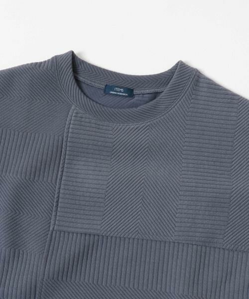 URBAN RESEARCH ITEMS / アーバンリサーチ アイテムズ Tシャツ | キリカエ ジャカード クルーネックtops | 詳細16