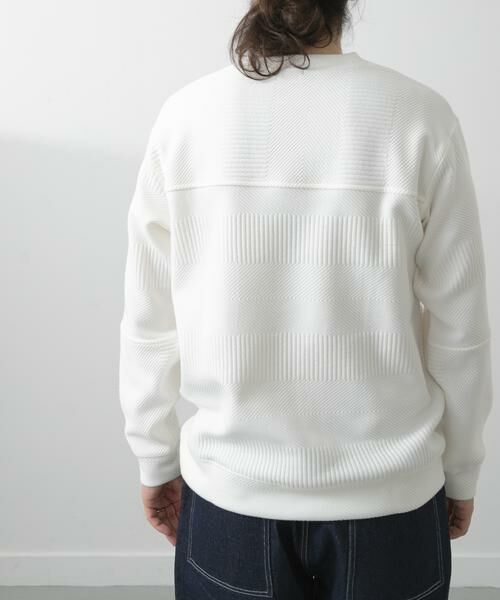 URBAN RESEARCH ITEMS / アーバンリサーチ アイテムズ Tシャツ | キリカエ ジャカード クルーネックtops | 詳細22