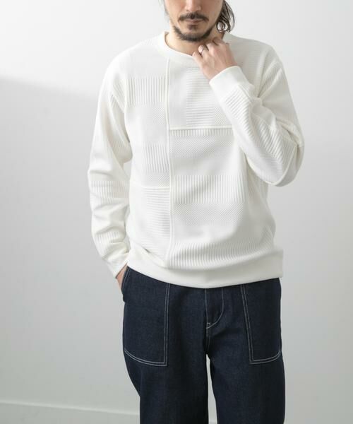 URBAN RESEARCH ITEMS / アーバンリサーチ アイテムズ Tシャツ | キリカエ ジャカード クルーネックtops | 詳細23