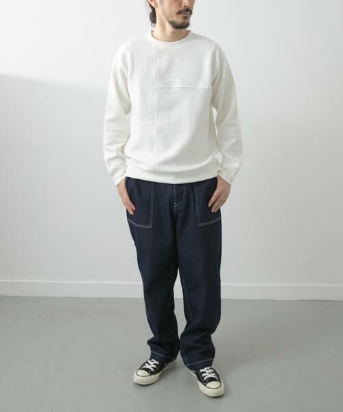 URBAN RESEARCH ITEMS / アーバンリサーチ アイテムズ Tシャツ | キリカエ ジャカード クルーネックtops | 詳細24