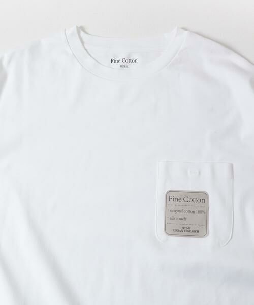 URBAN RESEARCH ITEMS / アーバンリサーチ アイテムズ Tシャツ | Fine Cotton クルーネック カットソー | 詳細8
