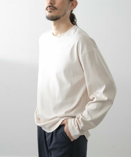 URBAN RESEARCH ITEMS / アーバンリサーチ アイテムズ Tシャツ | シルケットコットンロングスリーブカットソー | 詳細12