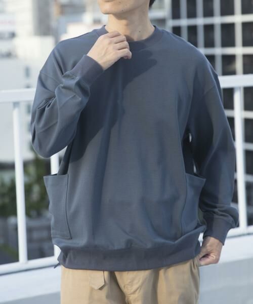 URBAN RESEARCH ITEMS / アーバンリサーチ アイテムズ Tシャツ | サイドストレージ長袖ポンチTops | 詳細8