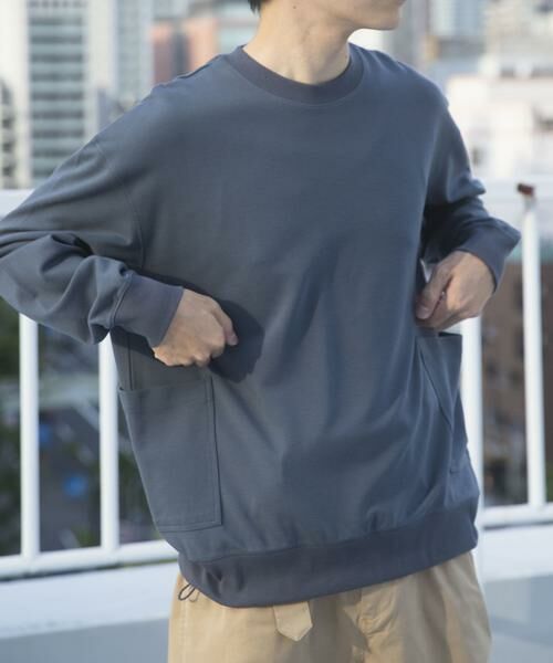 URBAN RESEARCH ITEMS / アーバンリサーチ アイテムズ Tシャツ | サイドストレージ長袖ポンチTops | 詳細9