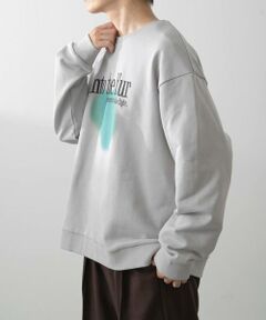 URBAN RESEARCH ITEMS / アーバンリサーチ アイテムズ スウェット | フレンチアートプリントクルーネックスウェット