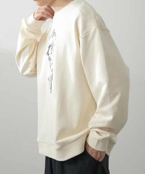 URBAN RESEARCH ITEMS / アーバンリサーチ アイテムズ スウェット | フレンチアートプリントクルーネックスウェット | 詳細3