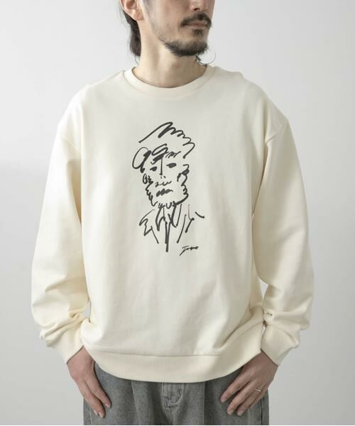 URBAN RESEARCH ITEMS / アーバンリサーチ アイテムズ スウェット | フレンチアートプリントクルーネックスウェット | 詳細7