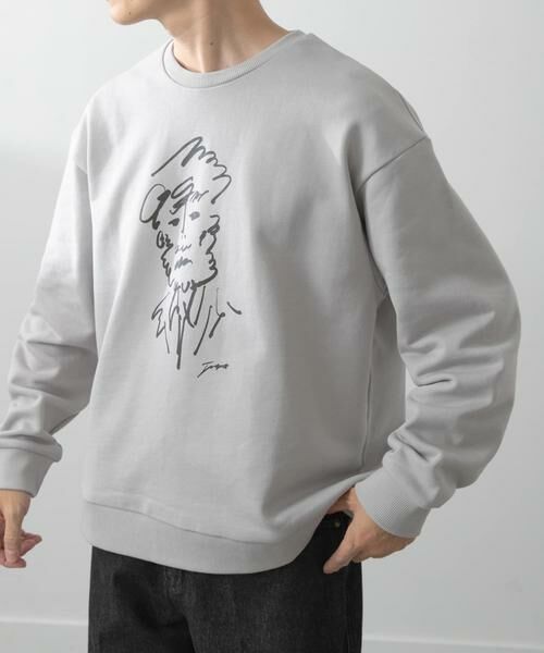 URBAN RESEARCH ITEMS / アーバンリサーチ アイテムズ スウェット | フレンチアートプリントクルーネックスウェット | 詳細16