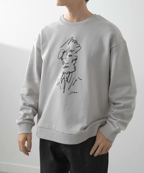 URBAN RESEARCH ITEMS / アーバンリサーチ アイテムズ スウェット | フレンチアートプリントクルーネックスウェット | 詳細17