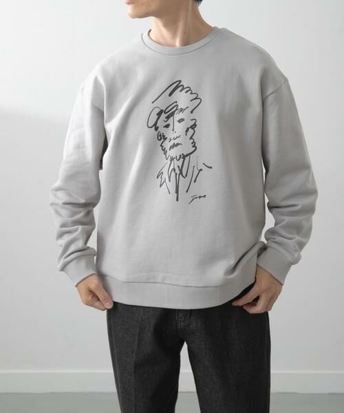 URBAN RESEARCH ITEMS / アーバンリサーチ アイテムズ スウェット | フレンチアートプリントクルーネックスウェット | 詳細18