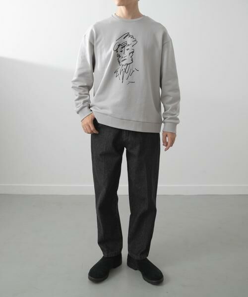 URBAN RESEARCH ITEMS / アーバンリサーチ アイテムズ スウェット | フレンチアートプリントクルーネックスウェット | 詳細20