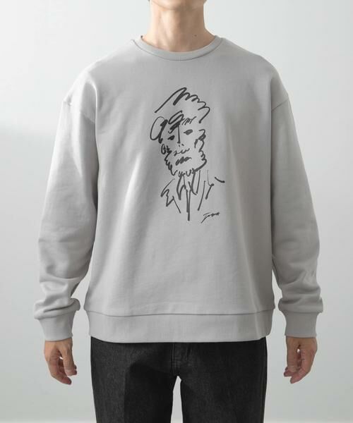 URBAN RESEARCH ITEMS / アーバンリサーチ アイテムズ スウェット | フレンチアートプリントクルーネックスウェット | 詳細21