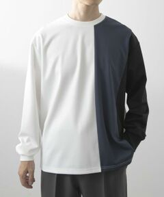 URBAN RESEARCH ITEMS / アーバンリサーチ アイテムズ Tシャツ | ポンチ切替 ロングスリーブ Tops