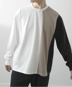 URBAN RESEARCH ITEMS / アーバンリサーチ アイテムズ Tシャツ | ポンチ切替 ロングスリーブ Tops