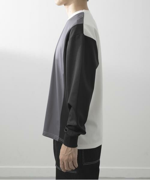 URBAN RESEARCH ITEMS / アーバンリサーチ アイテムズ Tシャツ | ポンチ切替 ロングスリーブ Tops | 詳細11