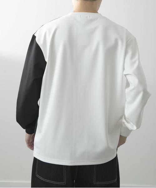 URBAN RESEARCH ITEMS / アーバンリサーチ アイテムズ Tシャツ | ポンチ切替 ロングスリーブ Tops | 詳細12