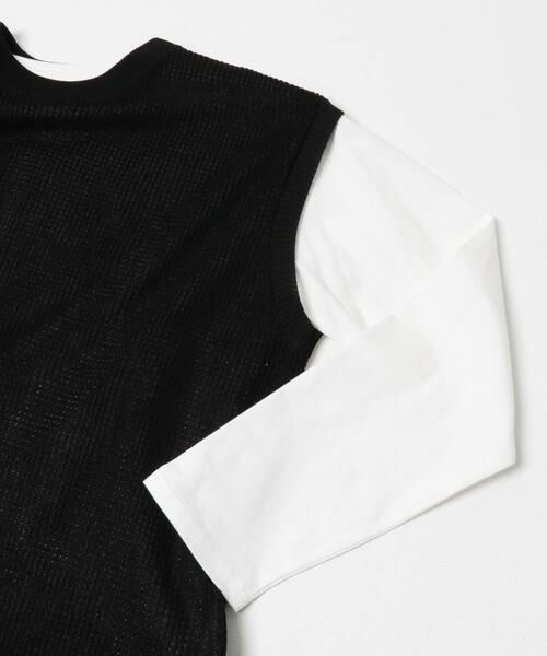 URBAN RESEARCH ITEMS / アーバンリサーチ アイテムズ ニット・セーター | ワッフルニットベスト＋ロングTシャツSET | 詳細2