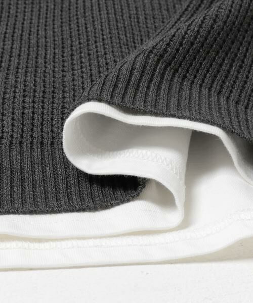 URBAN RESEARCH ITEMS / アーバンリサーチ アイテムズ ニット・セーター | ワッフルニットベスト＋ロングTシャツSET | 詳細18