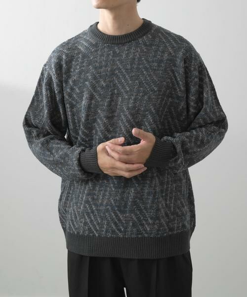 URBAN RESEARCH ITEMS / アーバンリサーチ アイテムズ ニット・セーター | ミックスカラー プルオーバー ニット | 詳細12
