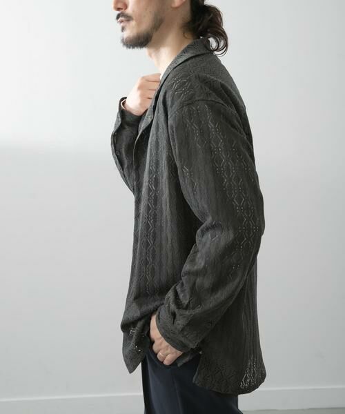 URBAN RESEARCH ITEMS / アーバンリサーチ アイテムズ シャツ・ブラウス | ジオメレースオープンカラーシャツ | 詳細2