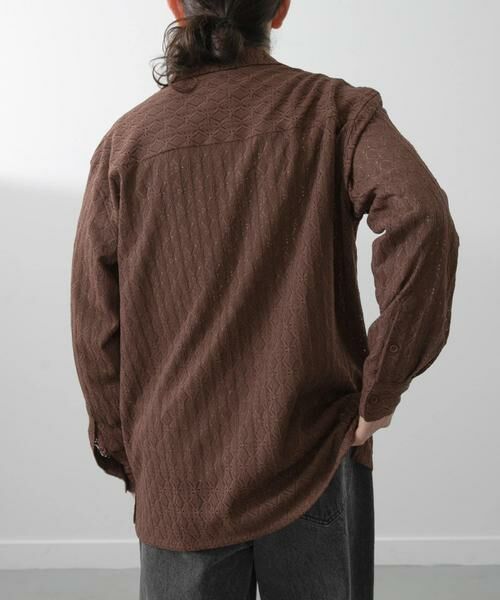 URBAN RESEARCH ITEMS / アーバンリサーチ アイテムズ シャツ・ブラウス | ジオメレースオープンカラーシャツ | 詳細10