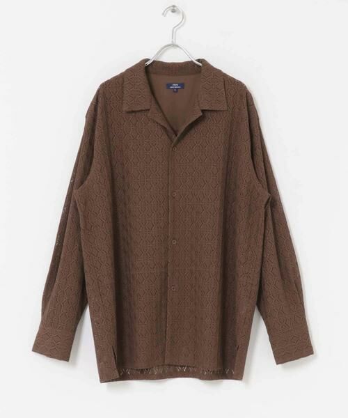 URBAN RESEARCH ITEMS / アーバンリサーチ アイテムズ シャツ・ブラウス | ジオメレースオープンカラーシャツ | 詳細12