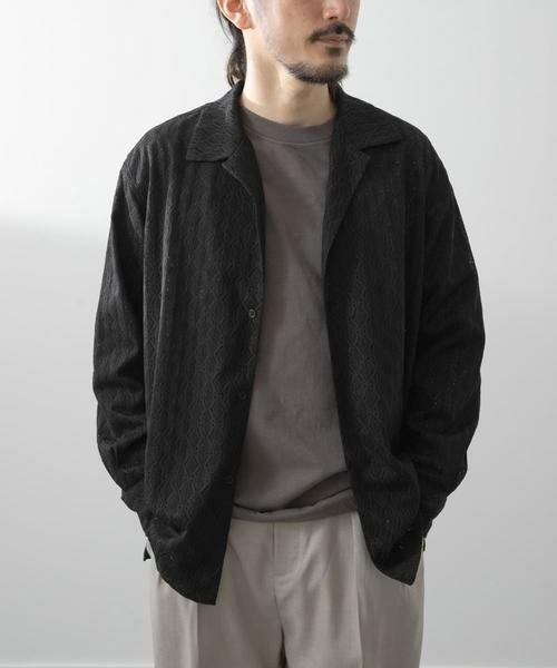 URBAN RESEARCH ITEMS / アーバンリサーチ アイテムズ シャツ・ブラウス | ジオメレースオープンカラーシャツ | 詳細16