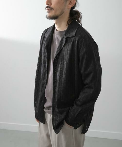 URBAN RESEARCH ITEMS / アーバンリサーチ アイテムズ シャツ・ブラウス | ジオメレースオープンカラーシャツ | 詳細17