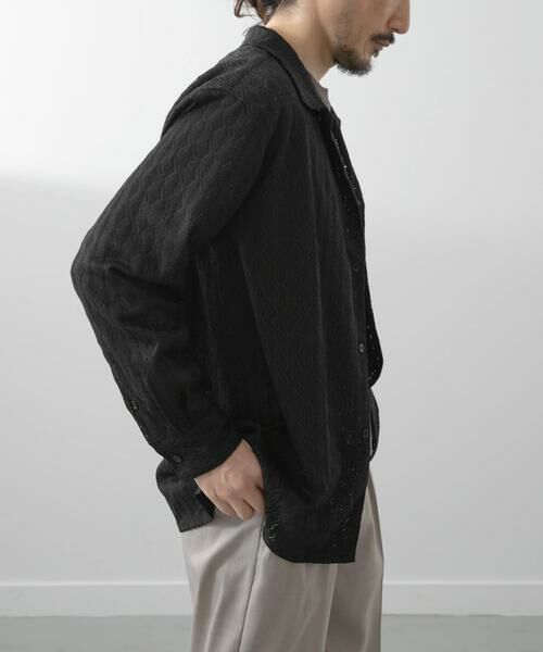 URBAN RESEARCH ITEMS / アーバンリサーチ アイテムズ シャツ・ブラウス | ジオメレースオープンカラーシャツ | 詳細18