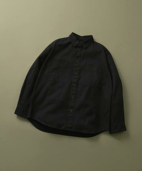 URBAN RESEARCH ITEMS/アーバンリサーチ アイテムズ バイオウォッシュコットンレギュラーカラーシャツ ブラック M URBAN RESEARCH ITEMS/アーバンリサーチ アイテムズ バイオウォッシュコットンレギュラーカラーシャツ ブラック M