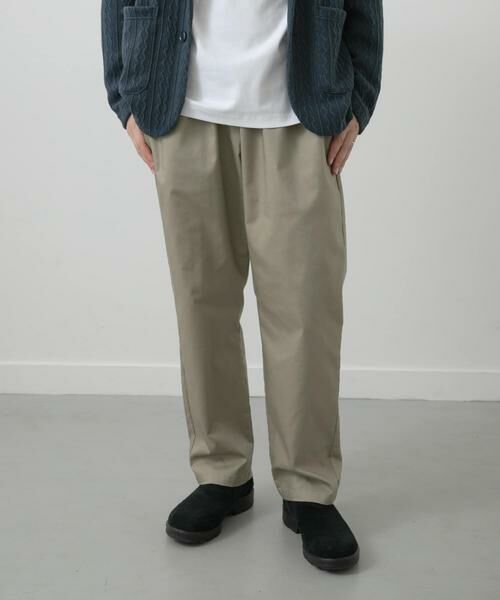 URBAN RESEARCH ITEMS/アーバンリサーチ アイテムズ ハイストレッチリラックスパンツ ベージュ M URBAN RESEARCH ITEMS/アーバンリサーチ アイテムズ ハイストレッチリラックスパンツ ベージュ M