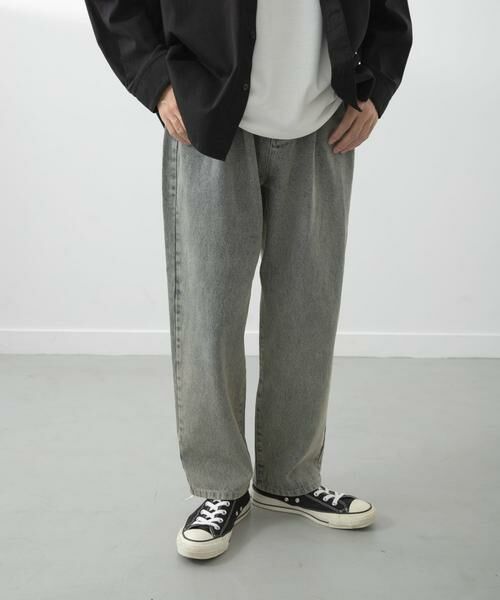 URBAN RESEARCH ITEMS / アーバンリサーチ アイテムズ その他パンツ | Dusty Wide Tapered Jeans | 詳細28