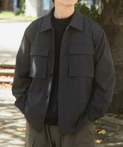 URBAN RESEARCH ITEMS / アーバンリサーチ アイテムズ その他アウター | Pinstripe Flyfront Jacket