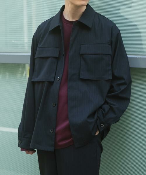 URBAN RESEARCH ITEMS / アーバンリサーチ アイテムズ その他アウター | Pinstripe Flyfront Jacket | 詳細2