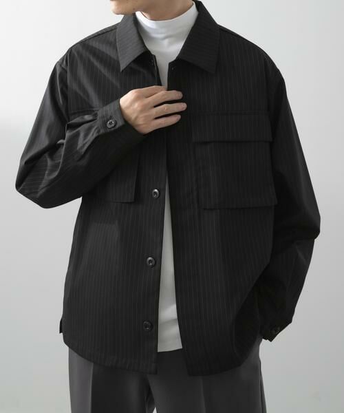 URBAN RESEARCH ITEMS / アーバンリサーチ アイテムズ その他アウター | Pinstripe Flyfront Jacket | 詳細23
