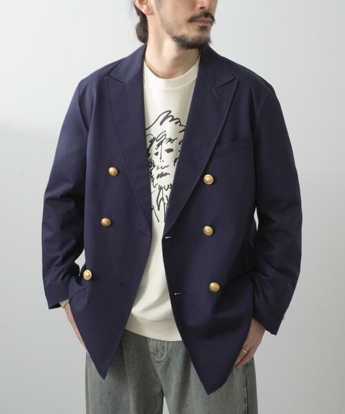 URBAN RESEARCH ITEMS/アーバンリサーチ アイテムズ High-spec W Breast Blazer ネイビー M