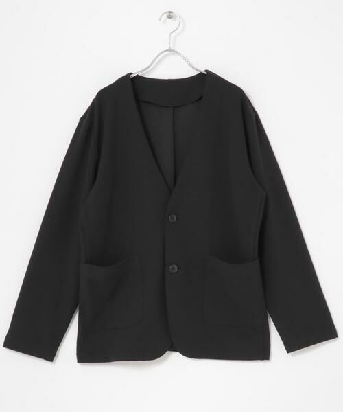 URBAN RESEARCH ITEMS / アーバンリサーチ アイテムズ ノーカラージャケット | クレープジョーゼットノーラペルジャケット | 詳細6