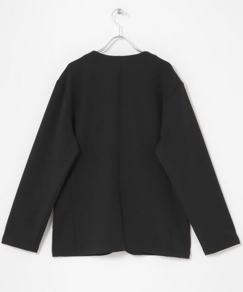 URBAN RESEARCH ITEMS / アーバンリサーチ アイテムズ ノーカラージャケット | クレープジョーゼットノーラペルジャケット | 詳細8