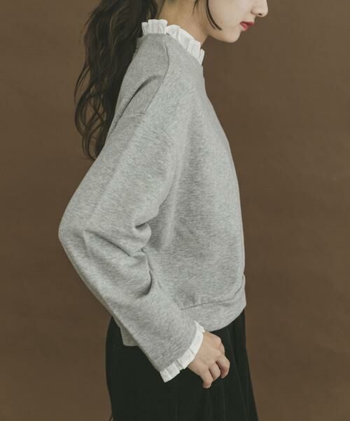 URBAN RESEARCH ITEMS / アーバンリサーチ アイテムズ スウェット | フリルドッキングスウェット | 詳細13