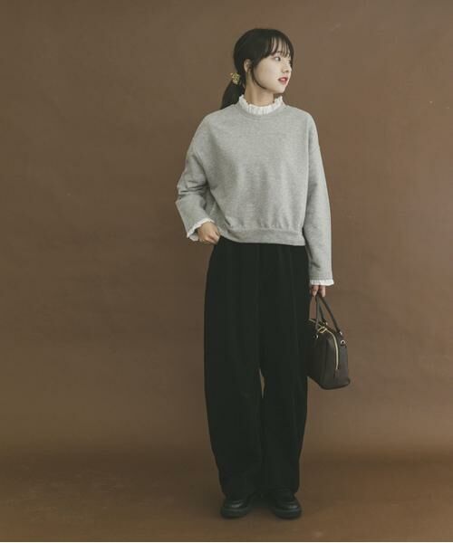 URBAN RESEARCH ITEMS / アーバンリサーチ アイテムズ スウェット | フリルドッキングスウェット | 詳細14